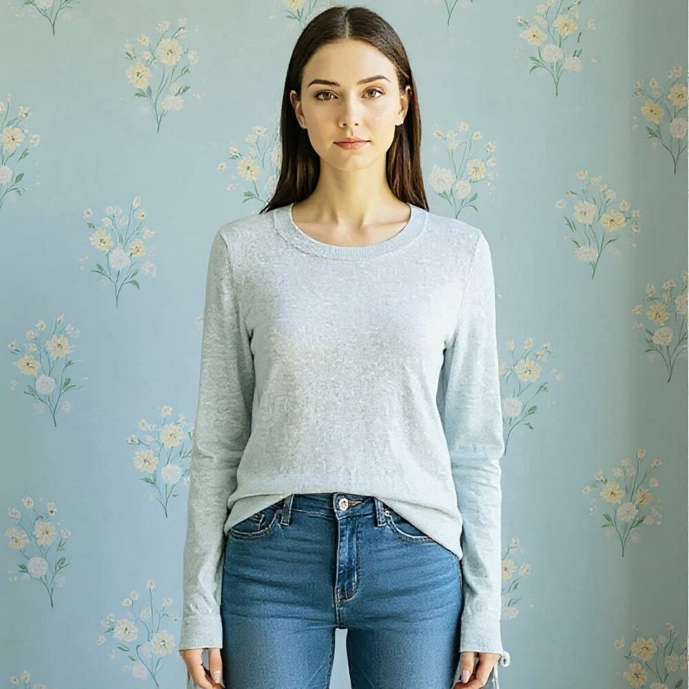 Banana Republic Filpucci Italian Yarn Women's Robin Egg Blue Sweater Size Small